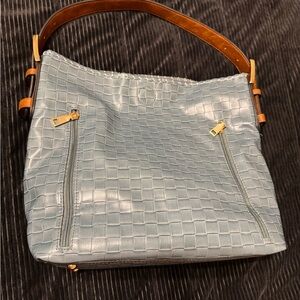 Jen & co vegan leather handbag with crossbody and wallet.